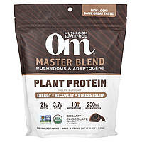 Om Mushrooms, Master Blend, рослинний протеїн, кремовий шоколад, 546 г (1,2 фунта)
