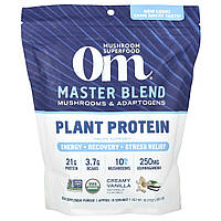 Om Mushrooms, Master Blend, рослинний протеїн, вершкова ваніль, 518 г (1,14 фунта)