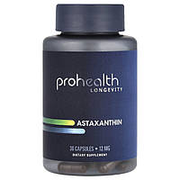 ProHealth Longevity, астаксантин, 12 мг, 30 капсул