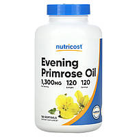 Nutricost, олія примули вечірньої, 1300 мг, 120 капсул