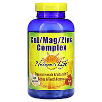 Nature's Life, комплекс кальцію, магнію та цинку, 250 капсул