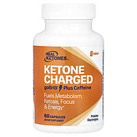 Real Ketones, Ketone Charged, goBHB з кофеїном, 60 капсул