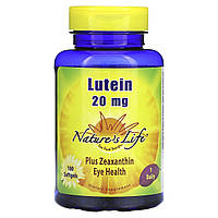 Nature's Life, лютеїн, 20 мг, 100 капсул