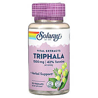 Solaray, Vital Extracts, трифала, 1500 мг, 90 капсул VegCap (500 мг у капсулі)