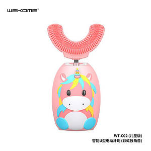 Електрична зубна щітка для дітей 2-8 років U-Shaped Electric Toothbrush for Kids WK WT-C02 pink
