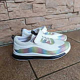 Кросівки сітка від Jong Golf з райдужним глітером ДШ, фото 2