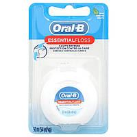 Oral-B, EssentialFloss, засіб для захисту від карієсу, м’ятний, 50 м (54 ярди)