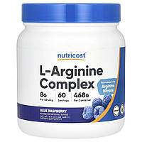 Nutricost, комплекс L-аргініну, блакитна малина, 468 г (16,7 унції)