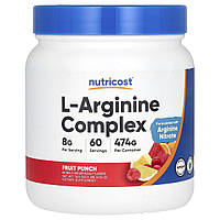 Nutricost, комплекс L-аргініну, фруктовий пунш, 474 г (16,9 унції)