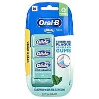 Oral-B, Glide, Pro-Health, нитка для здоров’я Comfort Plus, м’ятна, 3 шт. в упаковці, 40 м (43,7 ярдів)
