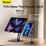 Тримач Baseus Desktop Biaxial Foldable Metal Stand (for Phones 7") grey (LUSZ000013), фото 10