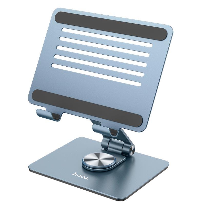 Тримач HOCO might metal rotating tablet desktop holder PH52 |7-12.9"| (6931474788979) grey