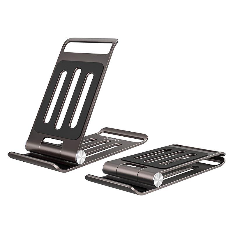 Тримач HOCO Elegant metal folding desktop holder PH49 (6931474771735) black