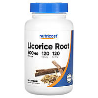 Nutricost, корінь солодки, 500 мг, 120 капсул