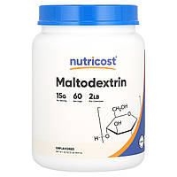 Nutricost, мальтодекстрин, без смакових добавок, 907 г (32 унції)