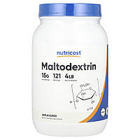 Nutricost, Maltodextrin, Unflavored, 64.8 oz (1,815 g)