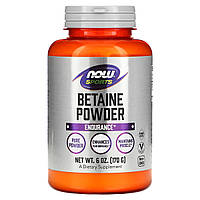 NOW Foods, Sports, бетаїн у порошку, 170 г (6 унцій)