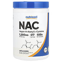 Nutricost, NAC, без ароматизаторів, 500 г (17,9 унції)