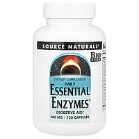 Source Naturals, Daily Essential Enzymes®, 500 мг, 120 капсул