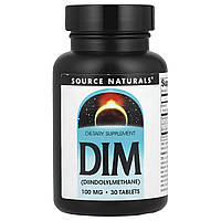 Source Naturals, ДІМ, 100 мг, 30 таблеток