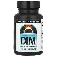 Source Naturals, ДІМ, 200 мг, 30 таблеток