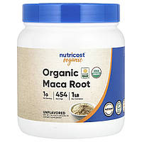 Nutricost, корінь органічної маки, без смакових добавок, 454 г (1 фунт)