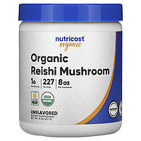 Nutricost, органічний гриб рейші, без смакових добавок, 227 г (8 унцій)