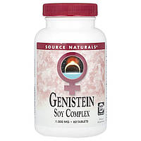 Source Naturals, соєвий комплекс геністеїну, 2000 мг, 60 таблеток (1000 мг в 1 таблетці)