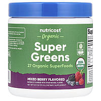 Nutricost, органічна суперзелень, ягоди, 111 г (3,9 унції)