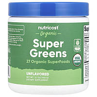 Nutricost, органічна суперзелень, без смакових добавок, 103 г (3,7 унції)