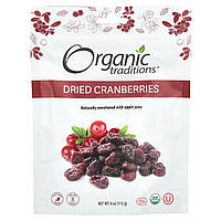 Organic Traditions, сушена журавлина, 4 унції (113 г)