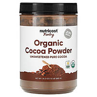 Nutricost, Pantry, органічний какао-порошок, без підсолоджувачів, 680 г (24,3 унції)