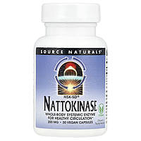 Source Naturals, NSK-SD®, наттокіназа, 200 мг, 30 веганських капсул