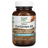 Pure Essence, MyPure, кордицепс 4X, 30 рослинних капсул