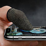 Ігровий рукав для пальців HOCO Phantom Superconducting fiber mobile game finger cots (Fiber) GM4 black, фото 9