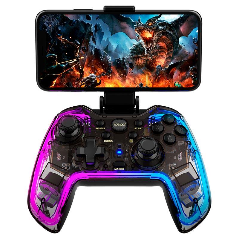 Ігровий контролер iPega Bluetooth RGB |Android, iOS, PC/PS/Switch, Turbo| black (PG-9238)