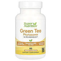 Super Nutrition, Green Tea Phytosome, фітосоми зеленого чаю, 150 мг, 60 рослинних капсул