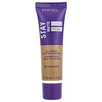 Rimmel London, Stay Matte, Full Coverage Mattifying Foundation, 502 Warm Caramel, 1 fl oz (30 ml)