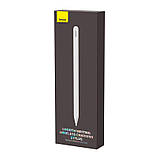 Стилус Baseus Smooth Writing Wireless Charging Stylus (Active + Wireless Version) (| white (SXBC020102), фото 3