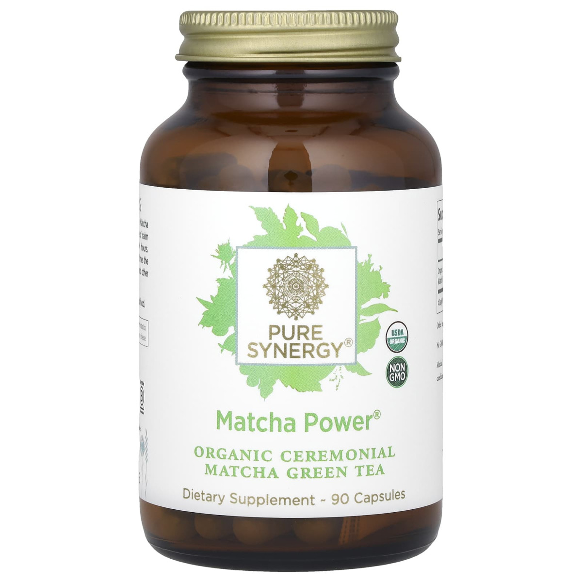 Pure Synergy, Organic Matcha Power, 90 вегетаріанських капсул