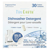 Tru Earth, засіб для посудомийних машин, без ароматизаторів, 30 таблеток