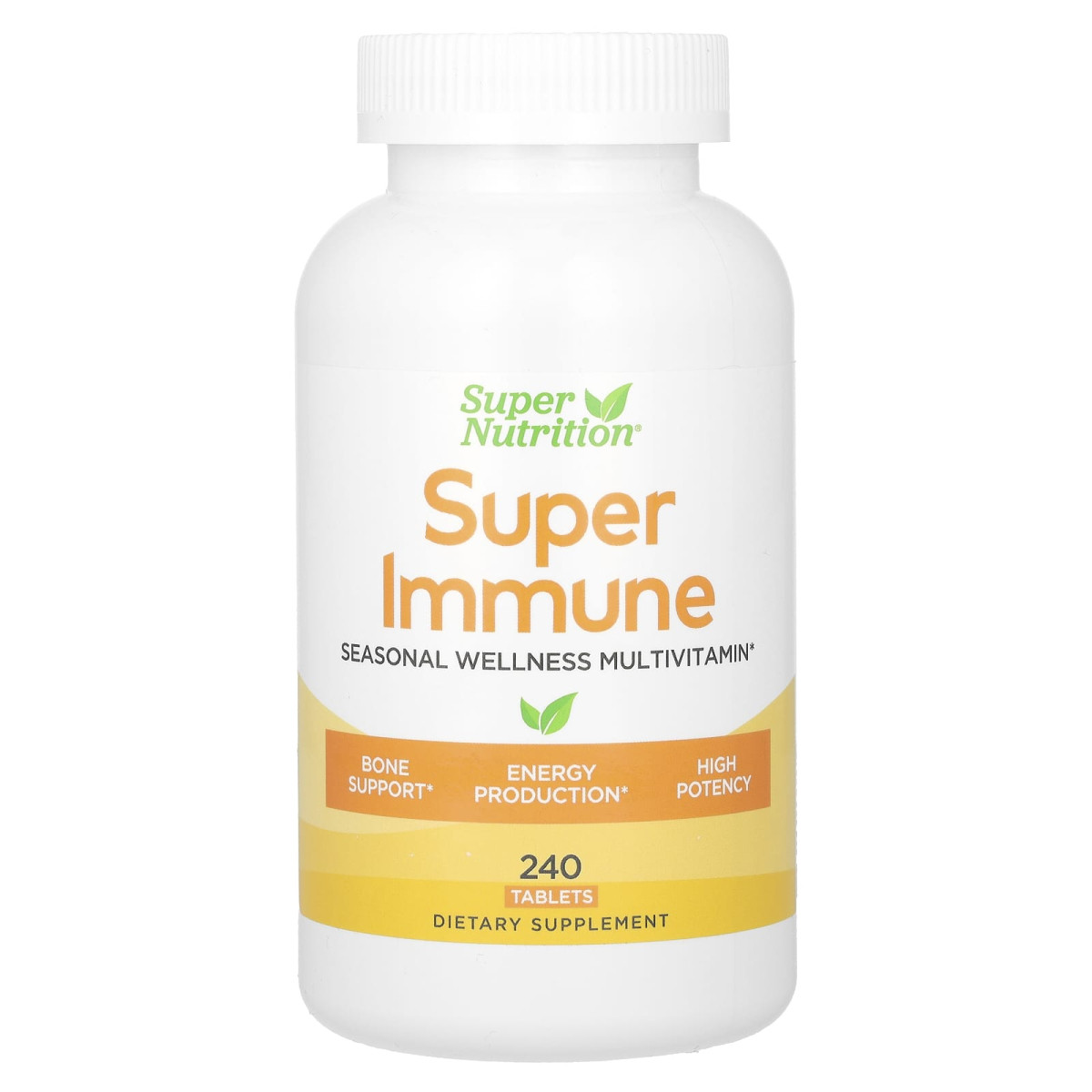 Super Nutrition, Super Immune, мультивітаміни для сезонного оздоровлення, 240 таблеток