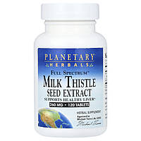 Planetary Herbals, Full Spectrum™, екстракт насіння розторопші, 1040 мг, 120 таблеток (260 мг в 1 таблетці)