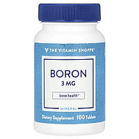 The Vitamin Shoppe, бор, 3 мг, 100 таблеток