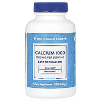 The Vitamin Shoppe, кальцій 1000, 1000 мг, 100 капсул (250 мг в 1 капсулі)