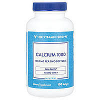 The Vitamin Shoppe, кальцій 1000, 1000 мг, 100 капсул (500 мг на капсулу)