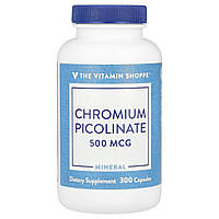 The Vitamin Shoppe, піколінат хрому, 500 мкг, 300 капсул