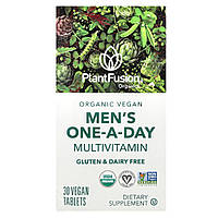PlantFusion, мультивітаміни для чоловіків, 30 веганських таблеток для одноразового прийому
