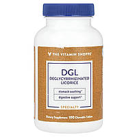 The Vitamin Shoppe, DGL (дегліциризована солодка), 100 жувальних таблеток