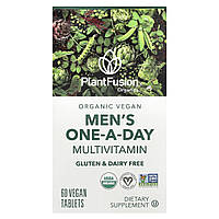 PlantFusion, органічні веганські мультивітаміни для чоловіків, 60 веганських таблеток